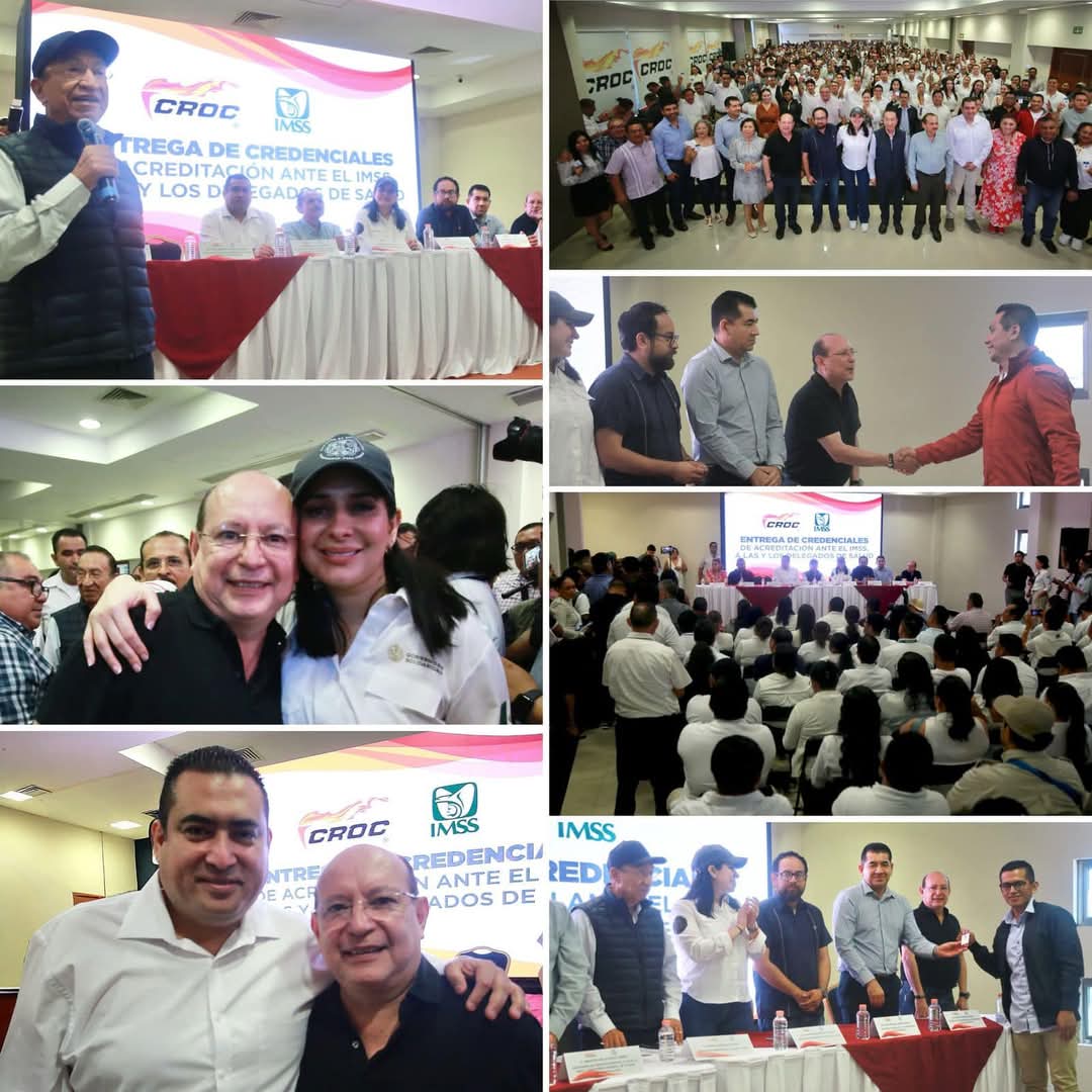 ENTREGA DE CREDENCIALES DE ACREDITACIÓN ANTE EL IMSS, A LAS Y LOS DELEGADOS DE SALUD. #CROCCONTIGO